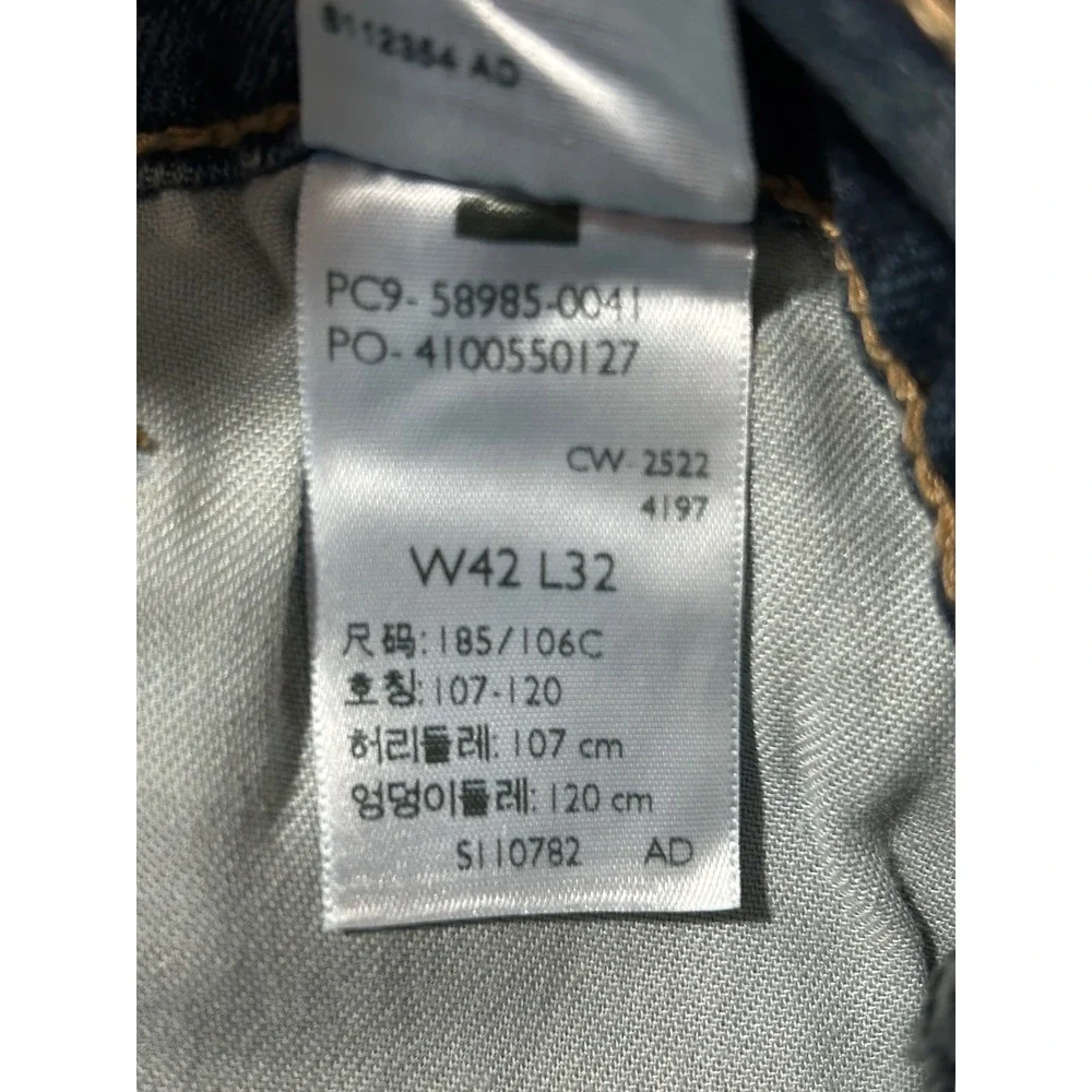 NEW Signature by Levi Strauss Men Relaxed Fit Flex Jeans Medium Wash 42x32